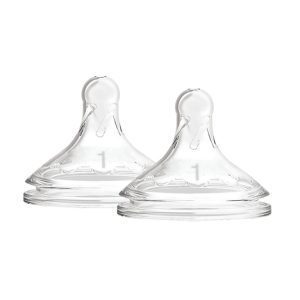 Dr. Brown’s Option+ Wide-Neck Baby Bottle Nipple, 2 pack