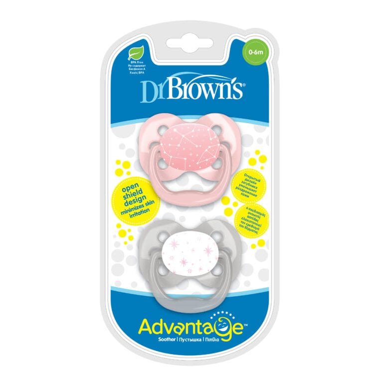 PA12001-RGX_Pkg_F_Advantage_Pacifier_Stage_1_Pink_Stars_2-Pack-768x768 - Babies and Moms in Cyprus