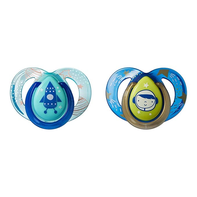 Tommee Tippee Orthodontic Night Pacifier 2 Pack 6-18 Months