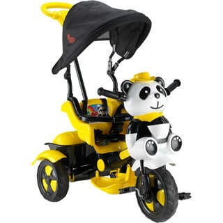 Baby Hope Yellow Panda 3 Wheel Mother Controlled Bicycle