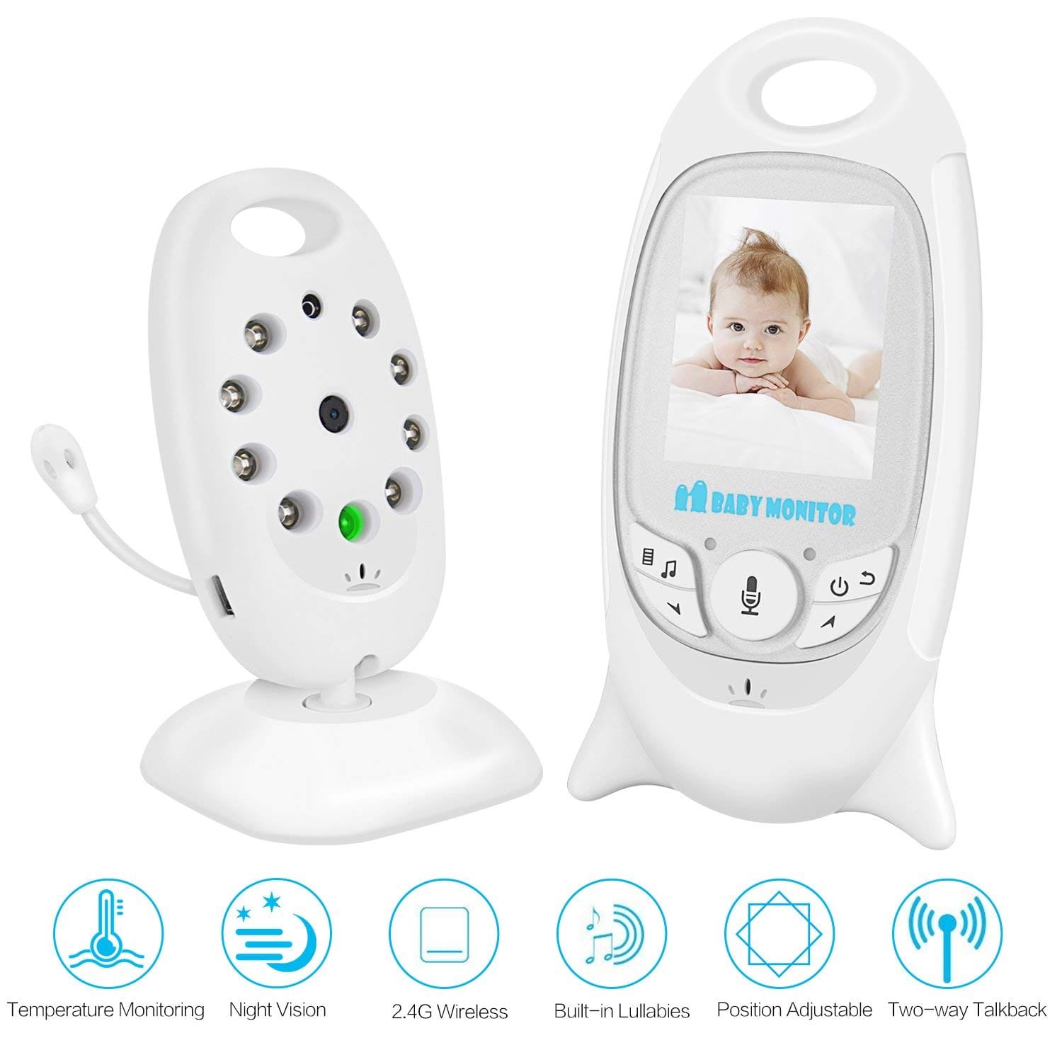 Almira 2.4GHz 2 Way Eco Digital Baby Monitoring Camera