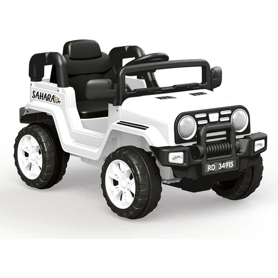 Dolu 12V Sahara White Cordless Jeep