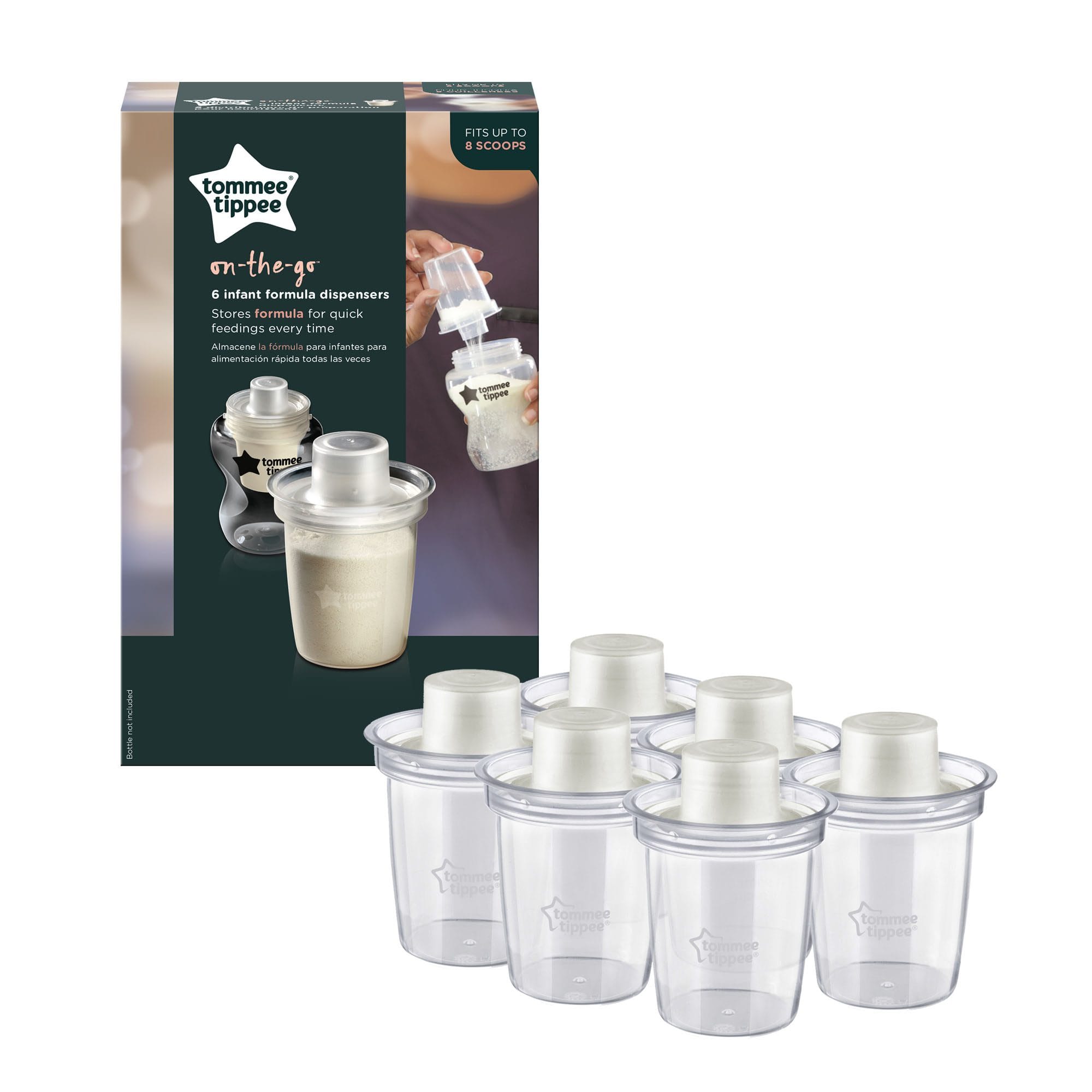 Tommee Tippee Milk Powder Dispensers, 6 Pack